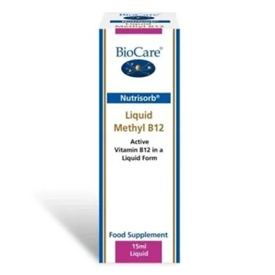 £6 • Buy Biocare Nutrisorb Liquid Methyl B12 15ml. Contributes To Reduction Of Fatigue.