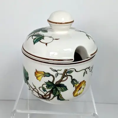 Villeroy & Boch Botanica Covered Jam Jelly Bowl Dish 1748 Lid Convolvulus Jalapa • $29.89