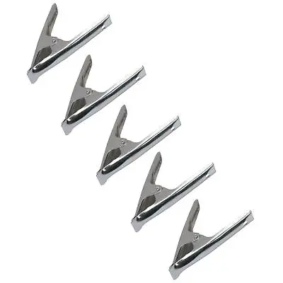 5PC Stainless Steel Strong Market Stall Spring Clamps Large Metal Clips 6  • £9.59