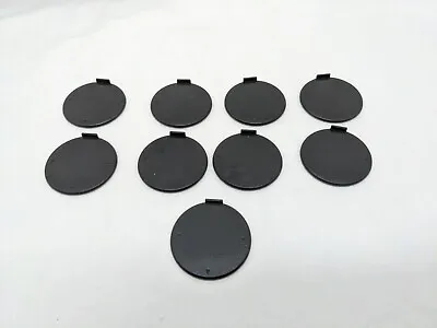 Lot Of (9) Plastic Black Miniature Bases 1.5  • $12