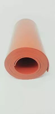 SILICONE RUBBER ROLL HIGH TEMP 1/8 THK X 3  WIDE X 36  LONG  FREE SHIPPING • $13.25