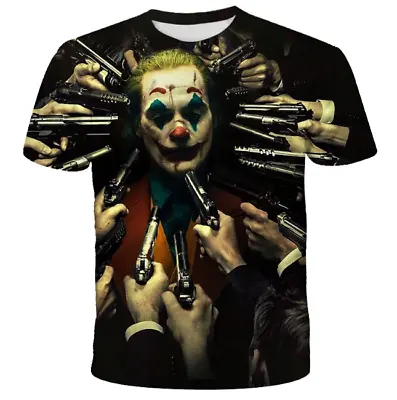 $15.95 • Buy T Shirt Joker Anti-Hero Cartoon Halloween Funny Double Sided Printed Size L M S
