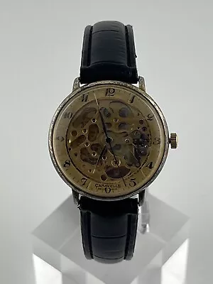 Vintage Skeleton Caravelle By Bulova Mens Watch • $119.33