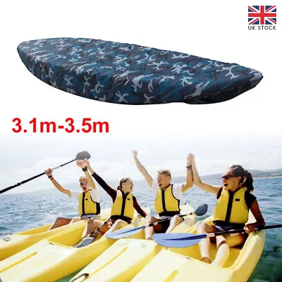 UK Universal Kayak Canoe Boat Waterproof UV Resistant Dust Storage Cover Blue • £19.99