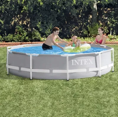 Intex 12ft X 30'' Prism Frame Set Premium Swimming Pool (26710NP) • £129.99