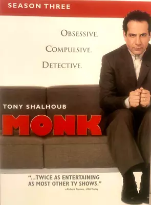 Monk - Season 3 [DVD 2004 4-Disc Set] Tony Shaloub • $7.99