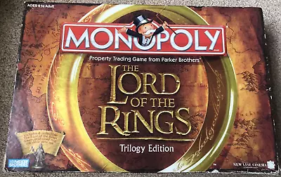 Monopoly LORD OF THE RINGS Trilogy Edition Incomplete For Spares *1p Start* • £0.01