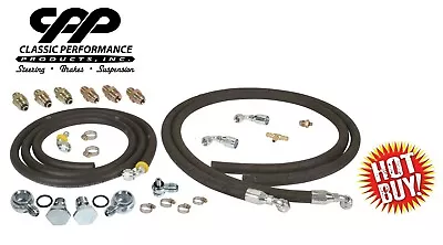 67 70 Mustang Steering Hose Hookup Kit With Fittings For Hydroboost Power Brake  • $260