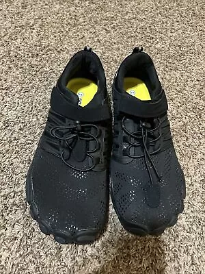 WHITIN Men's Minimalist Trail Runner Wide Toe Box Barefoot Inspired Black 11 • $35