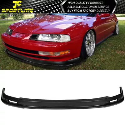 Fits 92-96 Honda Prelude Mugen Style PP Front Bumper Lip Spoiler Unpainted Black • $66.99