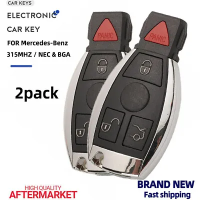 2x Replacement Remote For Mercedes Benz IYZ3312 Keyless Entry Key Fob Control • $29.59