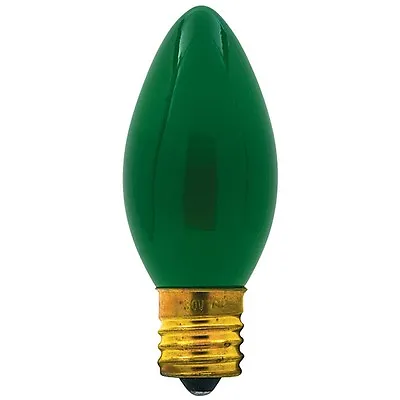 25 C9 Green Ceramic Replacement Christmas Light Bulbs Holiday Wedding • $14.29