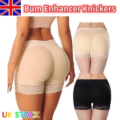 Ladies Padded Knickers Bum Enhancer Shaper Briefs Underpants Panties Underwear • £7.79