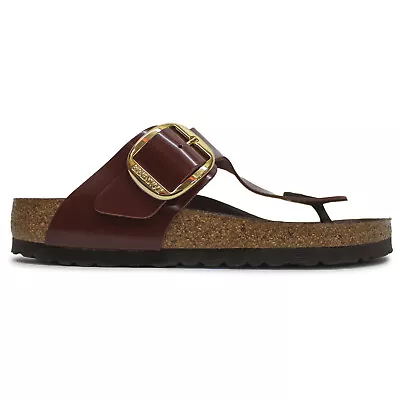 Birkenstock Unisex Sandals Gizeh Big Buckle Casual Buckle Toe-Post Leather • £130.50