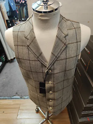 Brook Taverner Men's Milne Waistcoat Wool/Linen 38R • £22.50