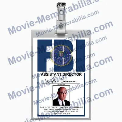 $6.09 • Buy BRAND NEW Approximately 5 X 3  X Files I.D. Badges AD Skinner FREE UK POSTAGE