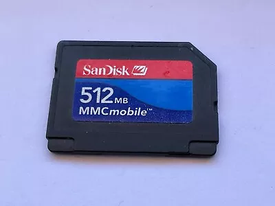 Sandisk 512MB Multi Media MMC Memory Card - Tested - Tracked Postage • $19.27