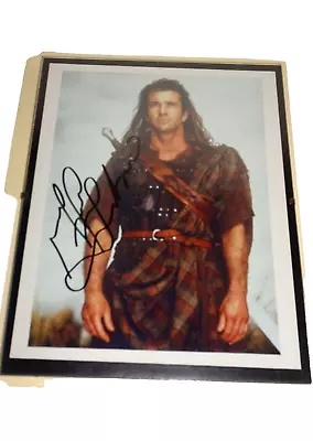 Mel Gibson  Braveheart  Autographed 8X10 Colored Photo With COA • $225