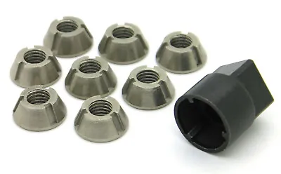 5/16-18 T-Groove Tamper Proof Security Nuts X 8 & Tool Stainless Tri Anti-Theft • $47.99