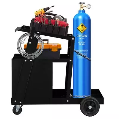 New Professional Welding Cart Plasma Cutting Machine With 4 Drawer Cabinet Black • $94.99