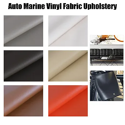 Faux Leather -Vinyl Upholstery Fabric -Auto/Boat/Home/Furniture Replacement • $17.85