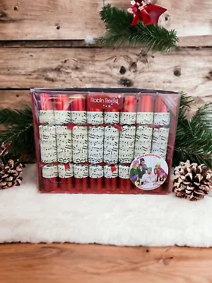 Robin Reed 8 Christmas Crackers Holiday Musical Whistles Handmade Family Fun New • £31.81