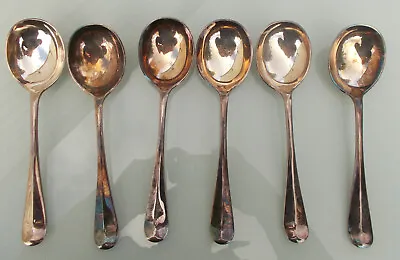 Set Of 6 Daniel & Arter (D&A) A1 EP Soup Spoons (unpolished) 193mm Long • £14.99