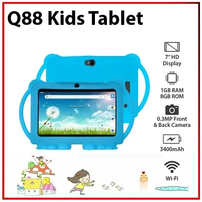 $89 • Buy 7  Kids Tablet 1+8GB Education Tool Quad Core Bluetooth Wi-Fi Android PC Tablet