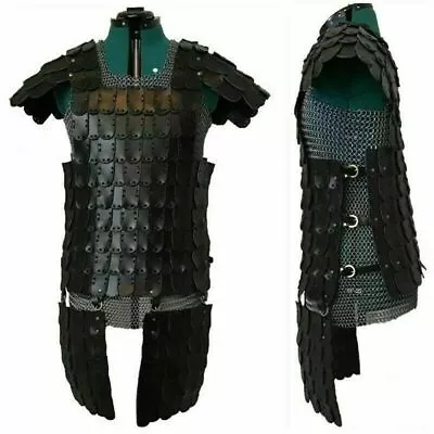 Medieval Viking Leather Armor Leather Lamellar Leather Breastplate Scale Armour • $179.90