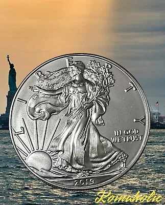 2019 American Silver Eagle Coin  1 Oz .999% BU Silver Major Eye Appeal Free Ship • $39.95