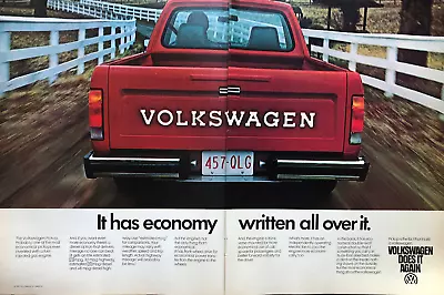 1980 Vintage Volkswagen Pickup Original Color Ad • $5.50