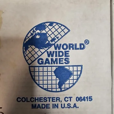 Vintage World Wide Games Solitare Marbles Wood Board/ Chinese Checkers Games. • $58.80