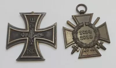 £11.50 • Buy WW1 German Iron Cross 2nd Class & 1914-1918 Cross Of Honour. A7
