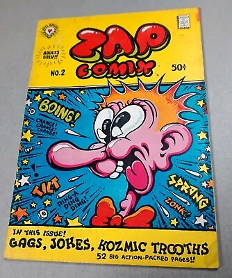 Underground Comix-Zap #2-Second Printing-R Crumb-S Clay Wilson-1968-CBKN • $20