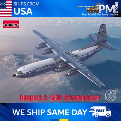 Roden 335 Douglas C-133B Cargomaster U.S. Air Force Aircraft Kit 1/144 • $61.95