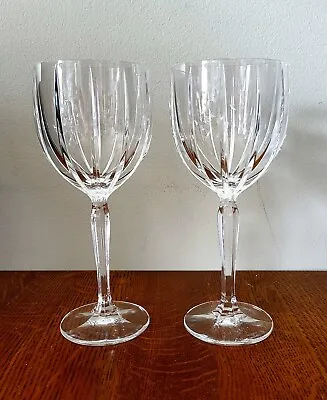 2 Marquis By Waterford Crystal Omega 11 Oz Wine Goblets Vintage • $30