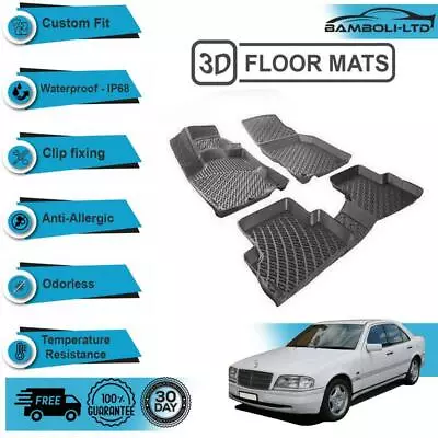 3D Molded Interior Car Floor Mat For Mercedes C Class W202 1992-2000(Black) • $94.90