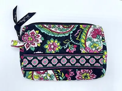 Vera Bradley ZIP COSMETIC Bag PARISIAN PAISLEY Lined Make-up Travel Pouch EC • $15.99