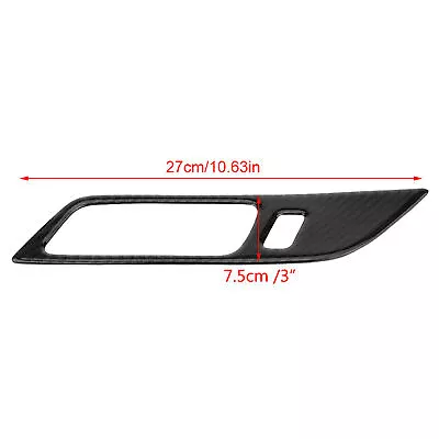 Car 2Pcs Carbon Fiber Car Interior Door Handle Bowl Cover Trim Part For Mustang • $20.06