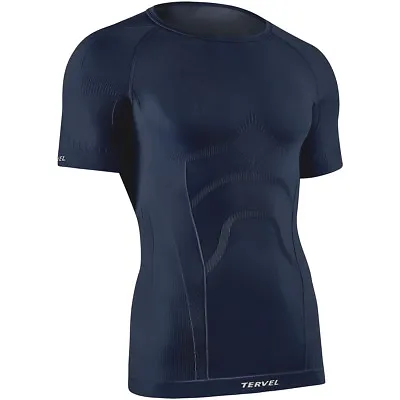 £28.95 • Buy Tervel Comfortline Top Short Sleeved Base Layer Army Fitness Thermal Shirt Navy