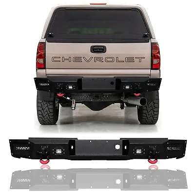 For 1999-2006 Chevrolet Silverado 2500 3500 Rear Bumper With LED Lights • $639.99