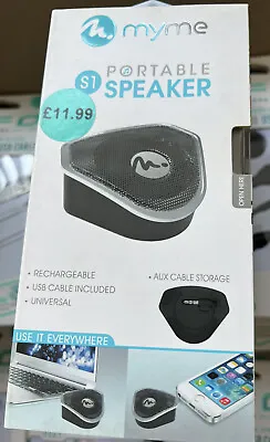 Portable Mini Speaker 3.5mm Jack AUX For Mobile Phone Tablet Computer • £9.99