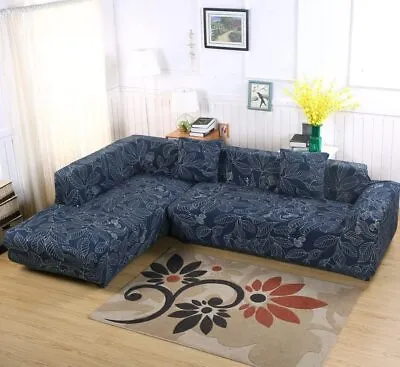 $25.99 • Buy L Shape Sofa Covers 2 Piece Sectional Couch Slipcovers Protector Home Decoration