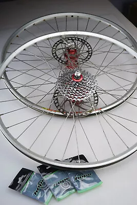 MTB Red HOPE UK 9-Speed Hubs On Mavic X 317 Disc Rims SRAM 990 Wheels Wheelset • $146.45