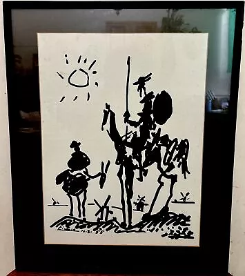 Vintage Pablo Picasso Don Quixote Print 20x24 1/3/55 • $45