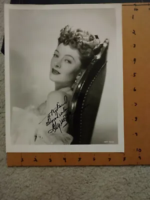Myrna Loy Signed In Person Inscribed Photo 8x10 B/W • $114.97