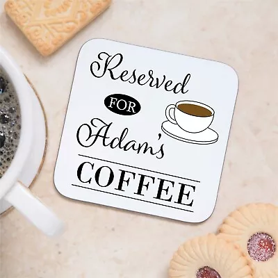 Personalised Name Drink Coffee Coaster Mat Birthday Christmas Gift For Him Her • £5.99