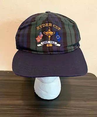 Vintage Ryder Cup Men's Golf Hat Oak Hill 90s Y2K Striped Strap Adjustable Fit • $21.77