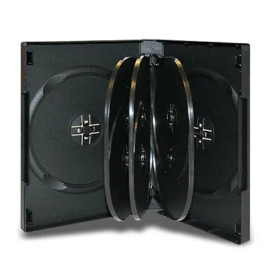 Black Multiple Disc CD DVD Blu Ray Media Storage Case Holder Wholesale Lot  • $11.69