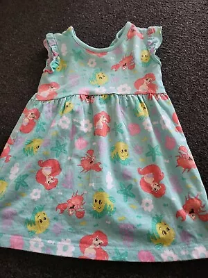 Baby Girls The Little Mermaid Dress 6-9 Months • £2